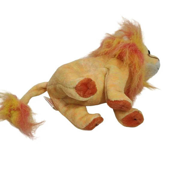 Ty Beanie Babies Bushy Lion Stuffed Animal Plush Toy with Tag Protector Orange - Picture 4 of 8